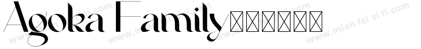 Agoka Family字体转换